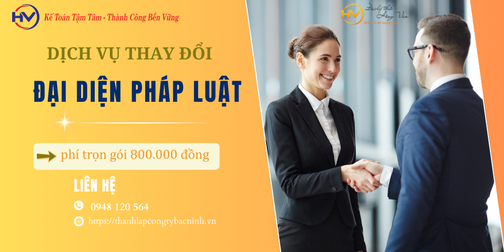 DỊCH VỤ THAY ĐỔI NGƯỜI ĐẠI DIỆN GIÁM ĐỐC CÔNG TY BẮC NINH