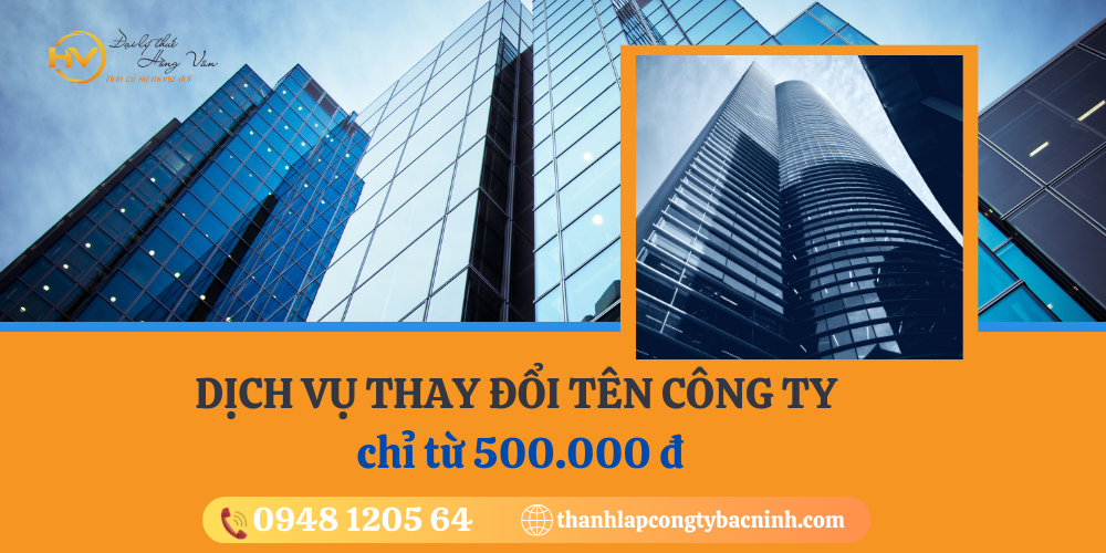 DỊCH VỤ THAY ĐỔI TÊN CÔNG TY TẠI BẮC NINH
