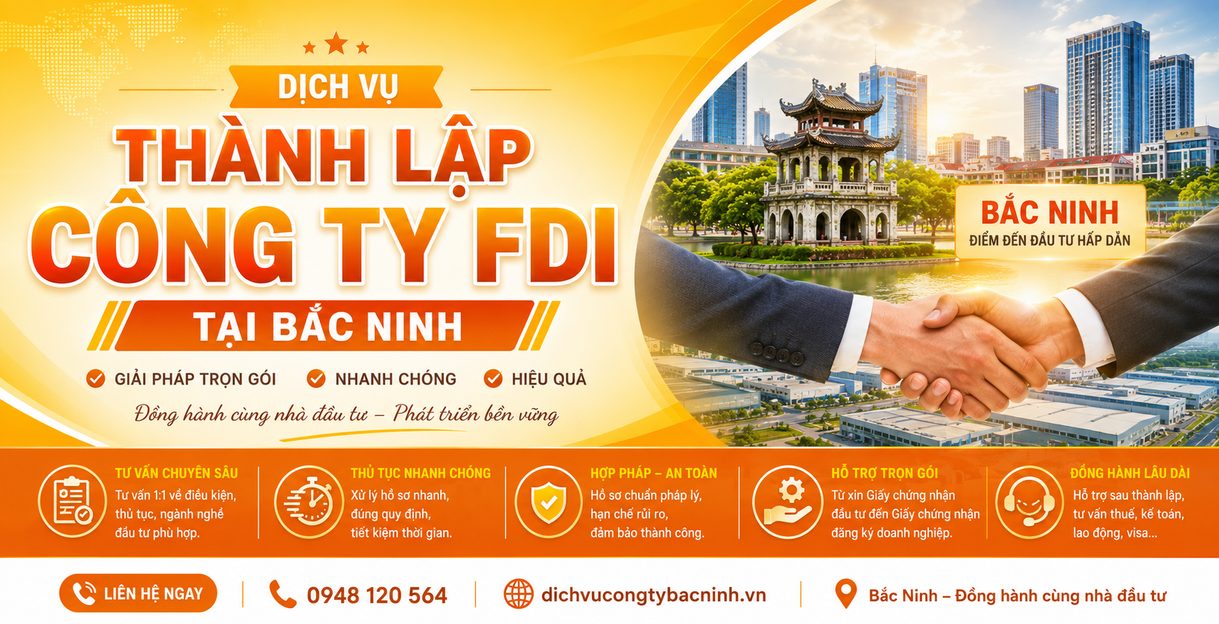 DỊCH VỤ THÀNH LẬP CÔNG TY FDI TRỌN GÓI