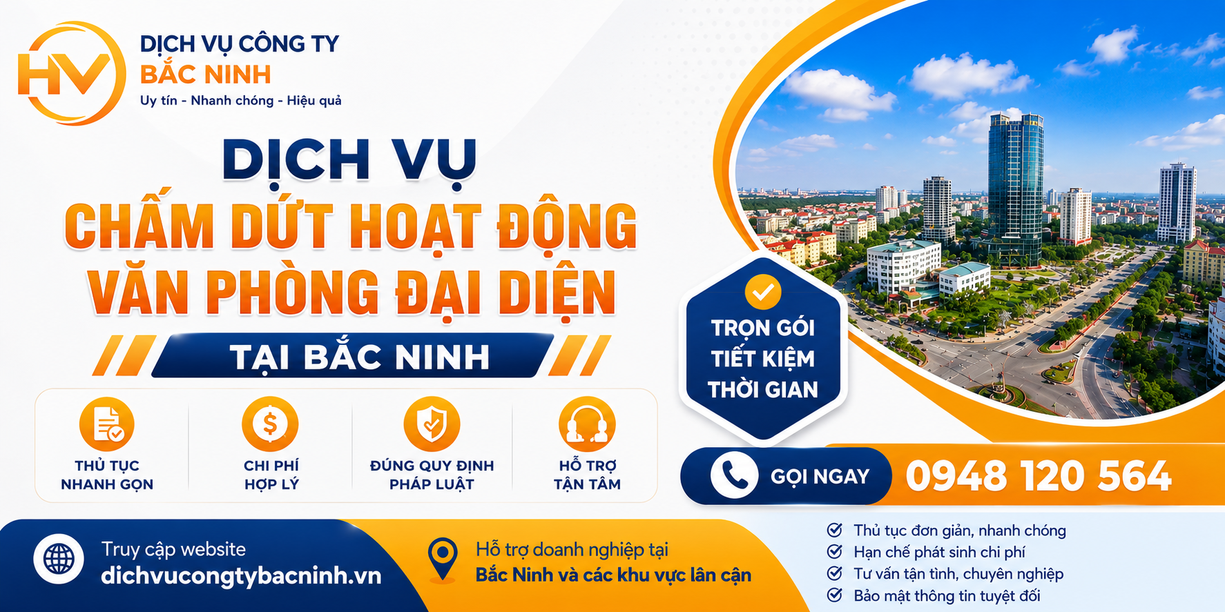 DỊCH VỤ CHẤM DỨT HOẠT ĐỘNG VĂN PHÒNG ĐẠI DIỆN CỦA DOANH NGHIỆP TẠI BẮC NINH NHANH CHÓNG